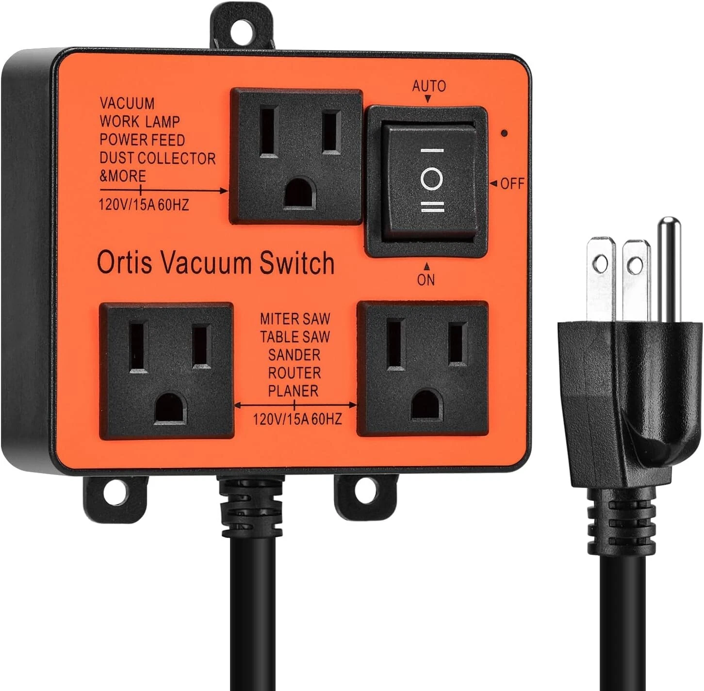 Automatic Vacuum Switch – Tool-Activated Dust Collection Switch with Delay Shut-Off for Power Tools