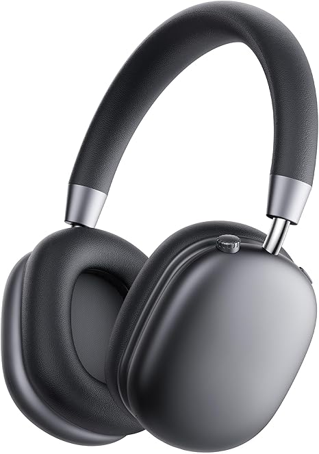Picun F5 Active Noise Cancelling Headphones, Wireless Bluetooth Over-Ear Headphones with Mic, 30H Playtime, App EQ & Deep Bass for Travel, Office, Home